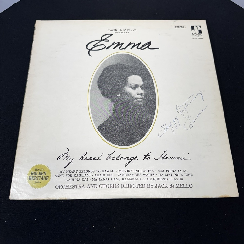 Jack de Mello Presents Emma LP Album Signed By Both Jack & Emma